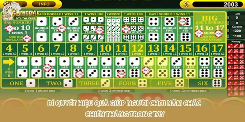 B&iacute; quyết hiệu quả gi&uacute;p người chơi nắm chắc chiến thắng trong tay