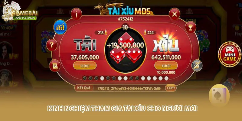 Kinh nghiệm tham gia t&agrave;i xỉu cho người mới