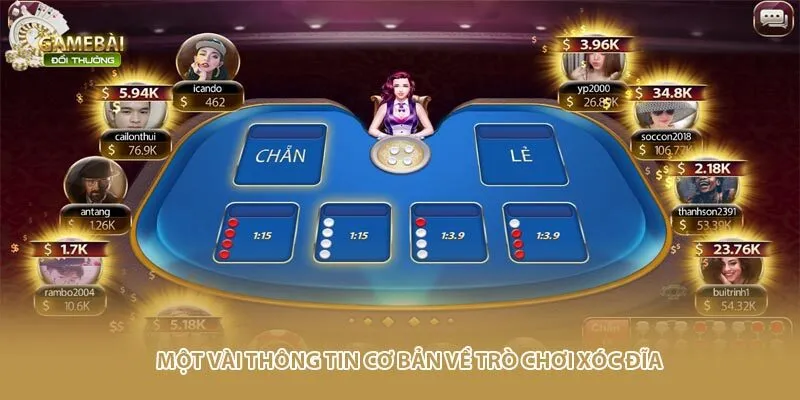 Một vài thông tin cơ bản về trò chơi xóc đĩa